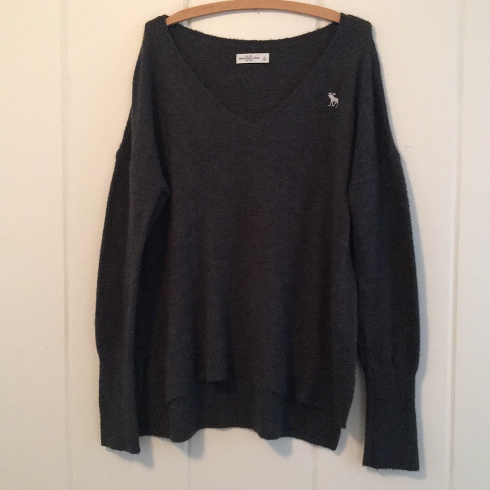 Charcoal Abercrombie Slouchy Sweater L
